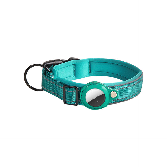 Premium Leather Airtag Dog Collar
